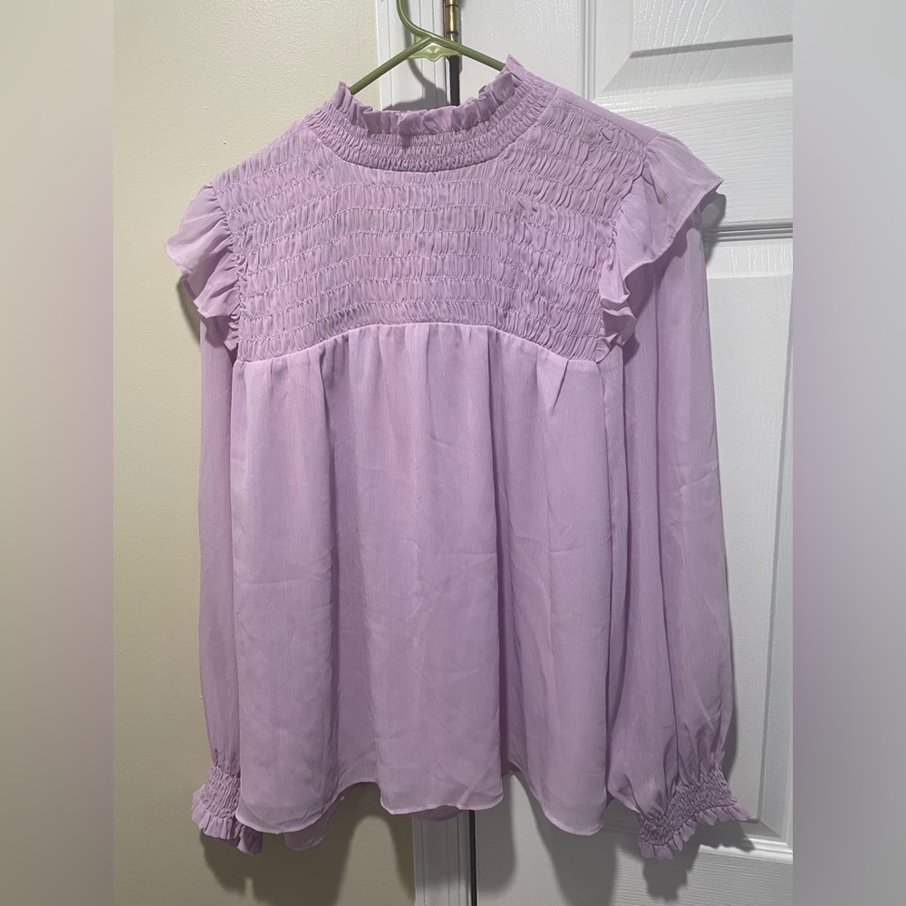 Ann Taylor Factory High Collar Blouse
